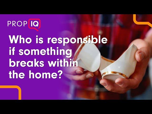 Who is responsible if something breaks inside a rental property? | Prop IQ