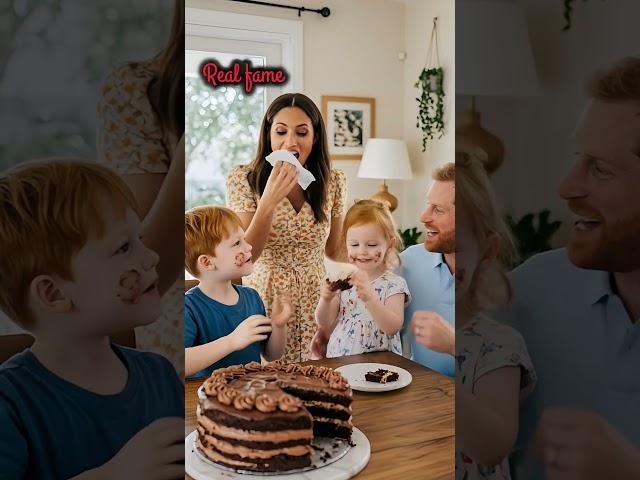 Lilibet and Archie with mom and dad #meghanmarkle #princeharry #lilibet #archie #royalfamily
