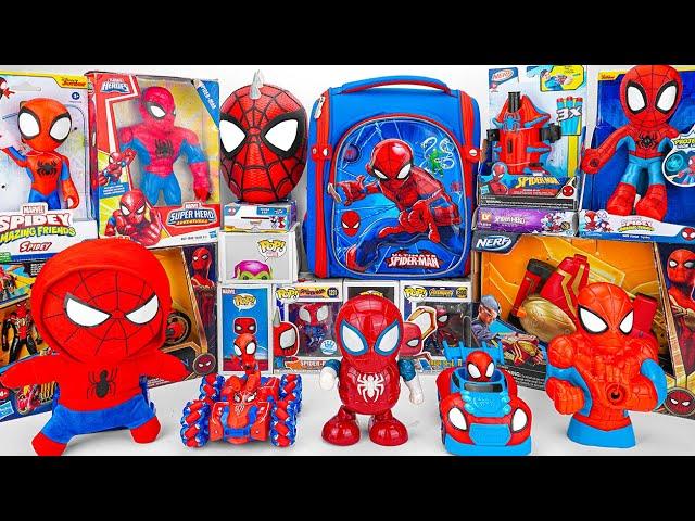 Marvel's Spider-Man series Unboxing, Spider-Man action dolls, glowing Spider-Man electric toy gun #1