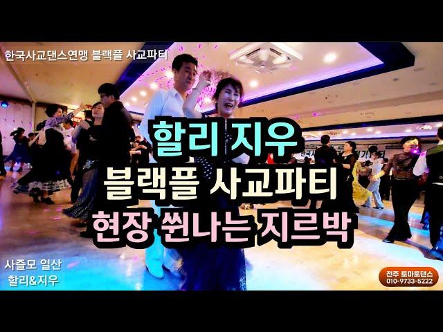 흥겨운 리듬지르박 한국사교댄스연맹 블랙플 사교파티 할리 지우  Korean socialdance