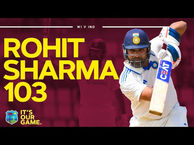  Century For The Hitman |  Rohit Sharma Scores 103 In First Test | West Indies v India 2023