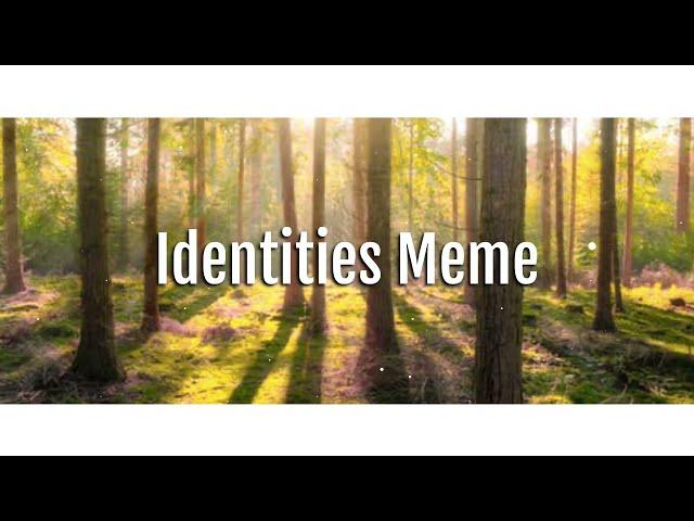 Identities Meme (FREE BACKGROUND) (60FPS)