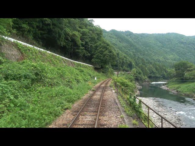 4K cab view - Nagaragawa Railway Mino-Ōta to Hokunō, Gifu pref, Japan