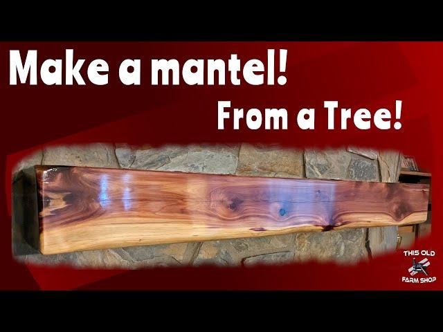 DIY Cedar Mantle: From Tree to Living Room | Hilarious Woodworking Journey