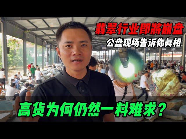 翡翠產業即將崩盤？高貨為何仍一料難求？公盤現場告訴你真相！ #jade #玉 #赌石 #原石 #缅甸翡翠 #珠寶