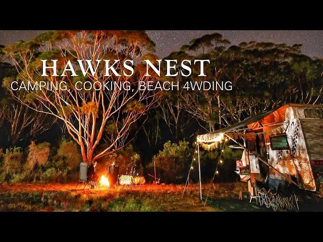 HAWKS NEST NSW Beach Camping, Cooking, Fishing, Fun!