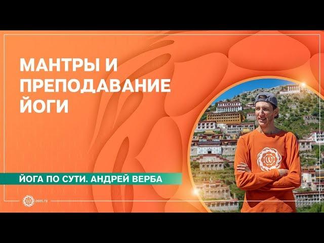 МАНТРЫ и преподавание йоги. Андрей Верба