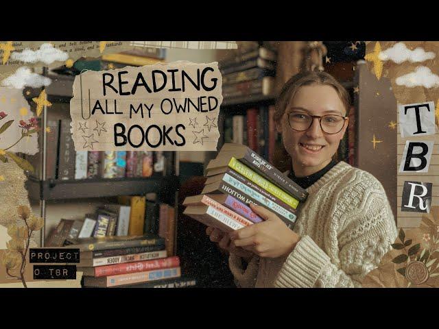 all the books on my 'to be read' shelf ||read what you own (series: ep1)