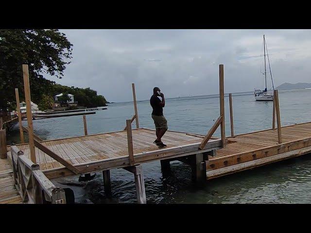 THE BEAUTY OF ST. VINCENT AND THE GRENADINES: MUSIC, CAPTAIN LANO'S BAR AND A VIEW OF YOUNG ISLAND