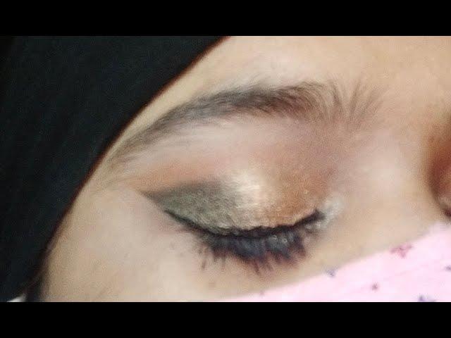 Smokey golden eye makeup tutorial ||simple eye makeup ||simran's passion