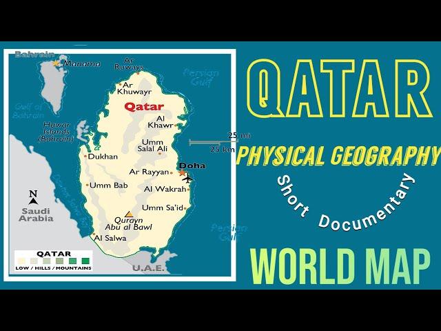 Qatar Physical Geography 2025, Qatar Map 2025, Qatar Facts,Qatar Geography Map, Qatar FIFA World Cup