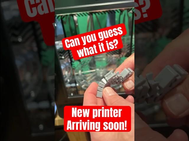  New Printer Arriving Soon! Check out this 3d print! 