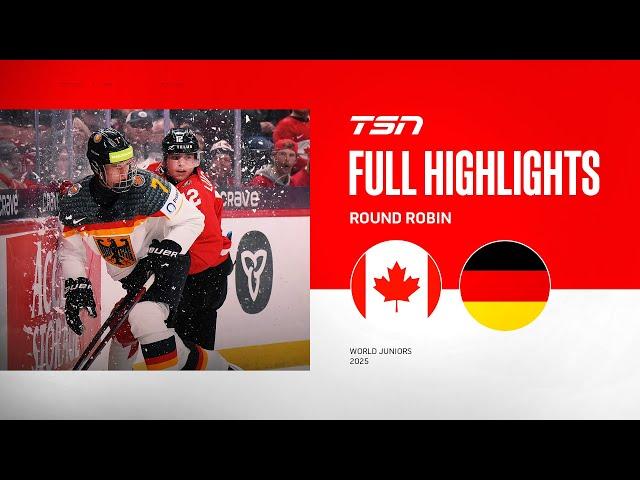 2025 World Junior Championship Highlights: Canada vs. Germany