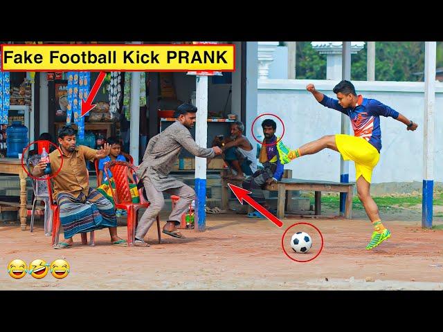 Fake Football Kick Prank in 2023 | So Funny Reaction  | Update Viral Prank Video | ComicaL TV