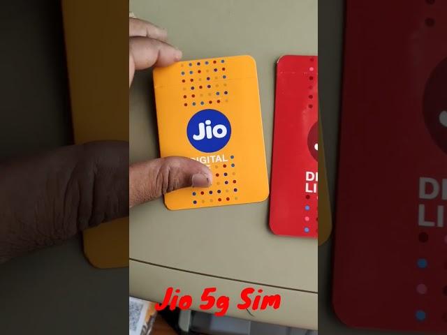 Jio 5g Sim unboxing