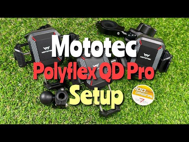 Mototec Polyflex QD Pro Motorcycle Bracket Setup (วิธีใช้งาน) #mototec #ozzysevenshop