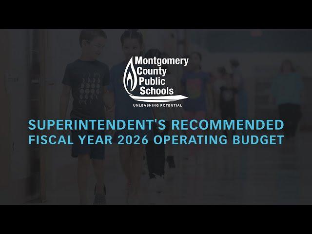 Superintendent's Recommended Fiscal Year 2026 Operating Budget - 12/18/24