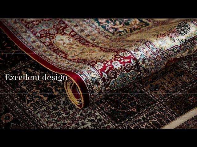 Best silk Persian rugs oriental vintage silk carpet