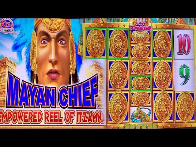 JACKPOT ALERT  MAYAN CHIEF  487 FREE GAMES AT MAX BET 