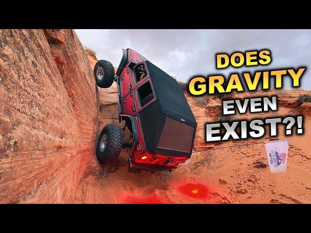 JEEP DEFYING GRAVITY on Insanely Steep Wall Climb!