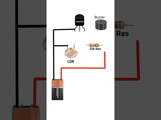 How to make Laser home security system (science project)#shorts #youtubeshorts #shortsvideo #vairal