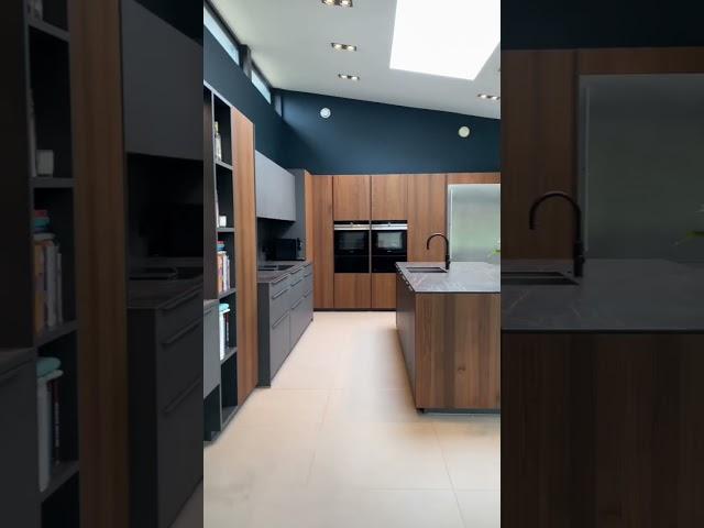 Transform your kitchen with stunning Leicht Bossa Ridged Walnut Doors - Get inspired now