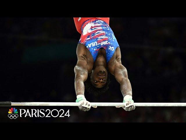 Frederick Richard ROCKS high bar, advances to first all-around final | Paris Olympics | NBC Sports