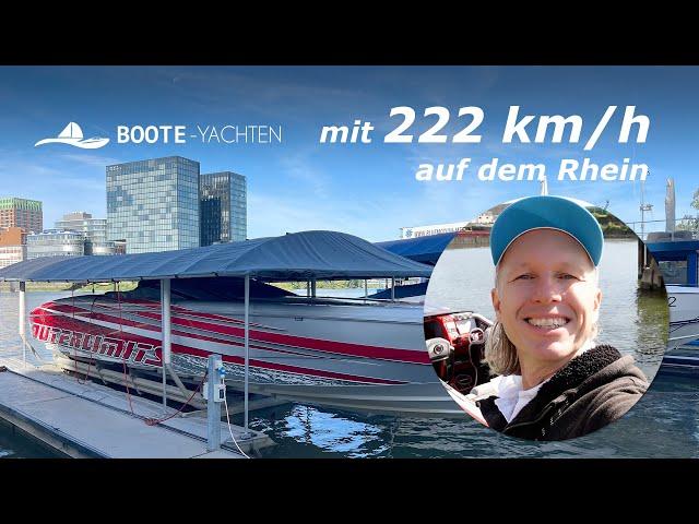 Outerlimits SL 44 - Das schnellste Boot in Europa liegt in Düsseldorf. Speedboat Erfahrungsbericht