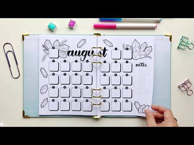 2020 Bullet Journal Printable