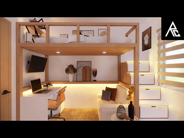 Cozy Loft Bed Idea for Small Rooms