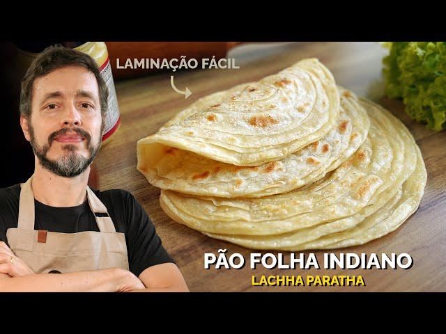 PARATHA - Receita de pão folha indiano laminado com manteiga