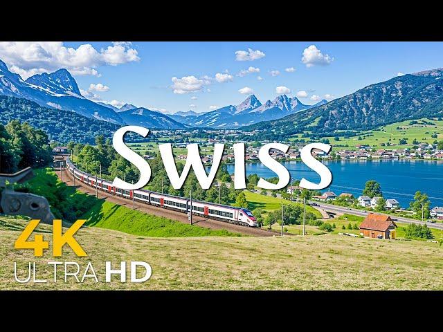 Swiss 4K Amazing Aerial Film - The Most Beautiful Village in Switzerland - Video 4K HDR