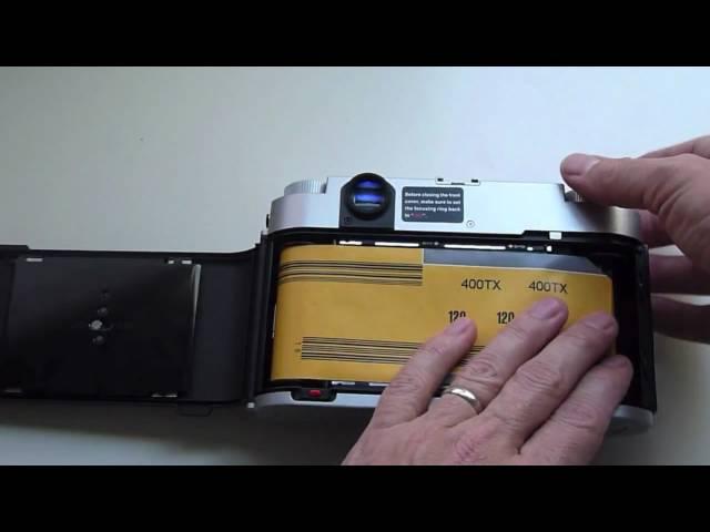 Loading the Fuji GF670 Film Camera