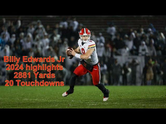 Billy Edwards Jr 2024 highlights! Wisconsin Transfer QB from Maryland