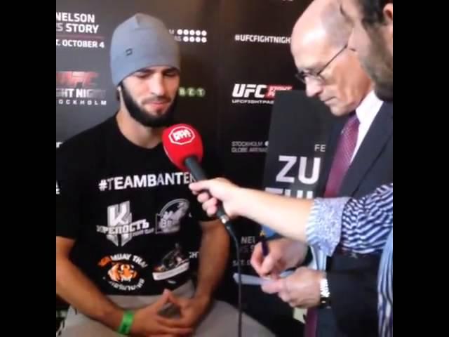 Зубайр Тухугов отвечает на вопросы UFC