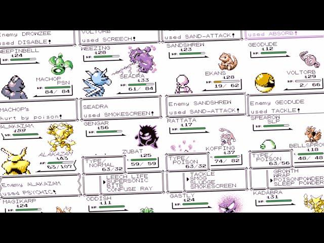 192 Hours of Pokémon Battles (Addendum to Pokémon Red Elo World - link in desc.)