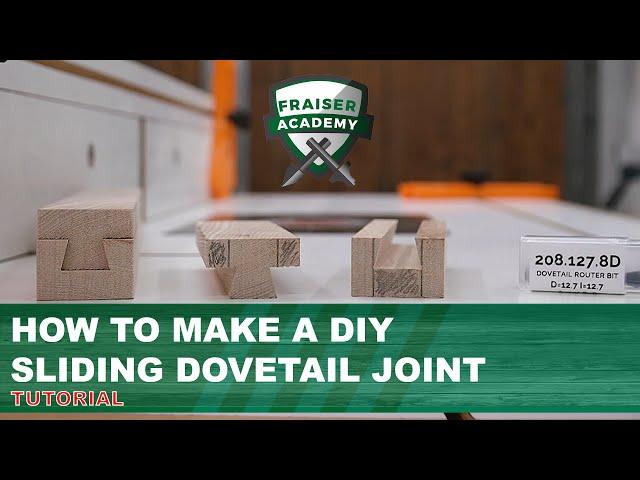 How to make a diy SLIDING DOVETAIL JOINT with a router | TUTORIAL