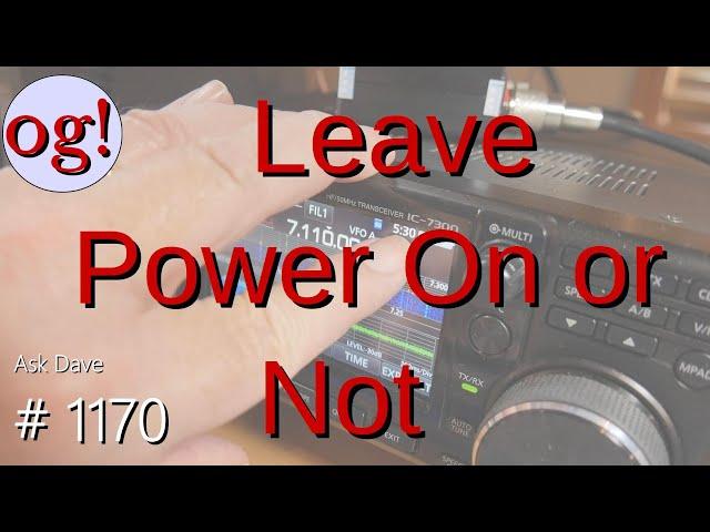 Leave Power On or Not (#1170)