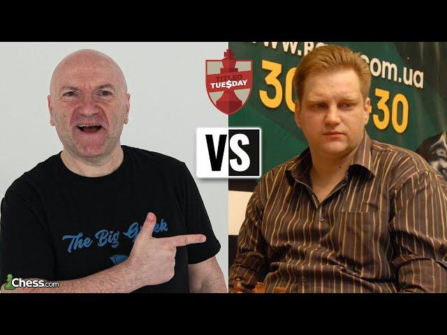 Miniduell gegen GM Mikhail Golubev