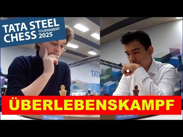 ZEITNOT, K(R)AMPF und BRILLANZ! | Keymer vs Abdusattorov | Tata Steel Chess 2025 Masters Runde 11