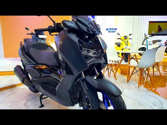 New 2024 Yamaha XMAX 250 Connected in Premium Black - Best Maxi Scooters for Beginners!