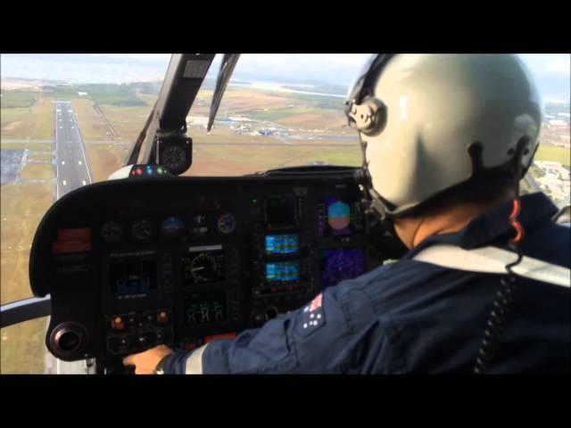 Eurocopter EC135 Cockpit + Bell 222 startup.