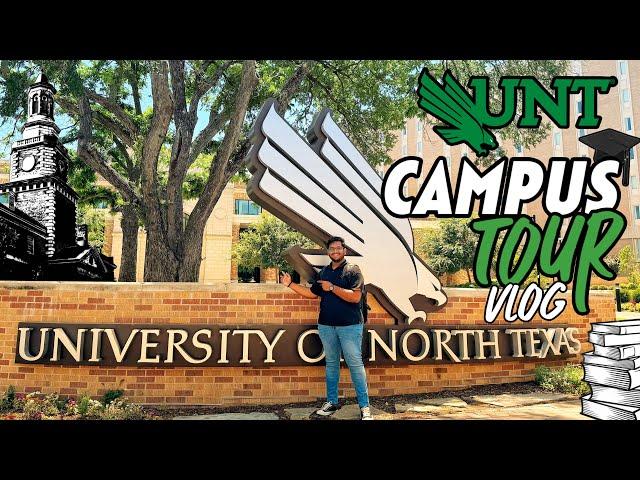 University of North Texas- Campus Tour #vlog #telugu #msinusa #unt