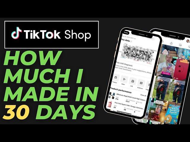 How Much I Made on TikTok Affiliate Program in 30 days