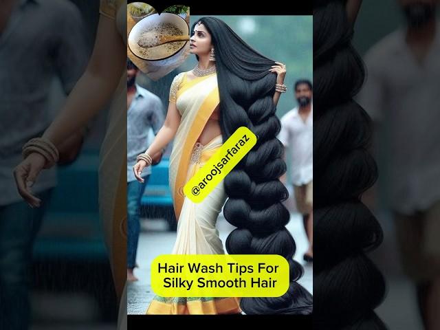 Silky Strong Hair In Just 1 Wash/Shampoo Hack #shorts  #haircare #hairwash #shampoo #youtubeshorts