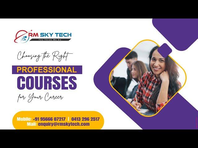 PROFESSIONAL COURSES || RM SKY TECH || PONDICHERRY