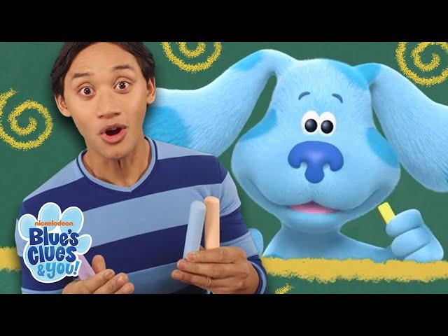 Blue & Josh Skidoo Into Chalk World! | Blue's Clues & You!