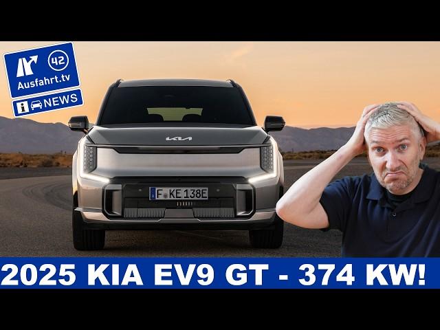 KIA EV9 GT is coming to Germany! 374 kW power, 450 km range, 0-100 km/h in 4.6 seconds.