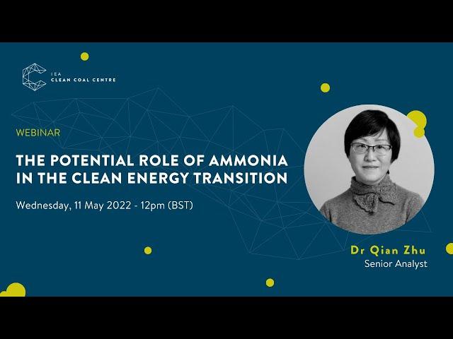 The potential role of ammonia in the clean energy transition | ICSC Webinars