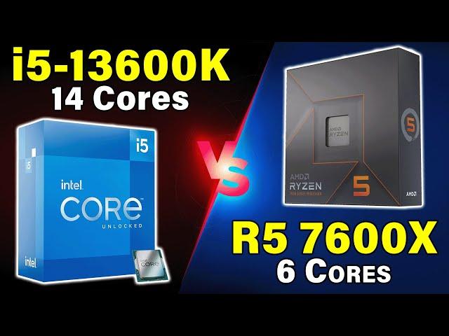 Which $300 CPU Should You Buy? — i5-13600K vs Ryzen 5 7600X — 14 Cores vs 6 Cores